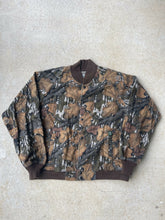 Load image into Gallery viewer, Vintage Mossy Oak Fall Foliage Camo Bomber Jacket (XL)