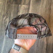 Load image into Gallery viewer, Vintage Trebark Camo Sanders Building Mart Trucker Hat