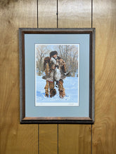 Load image into Gallery viewer, 1992 Paul Calle Hunter of Geese Signed #449/950 Framed Print (15.25”x19.25”)