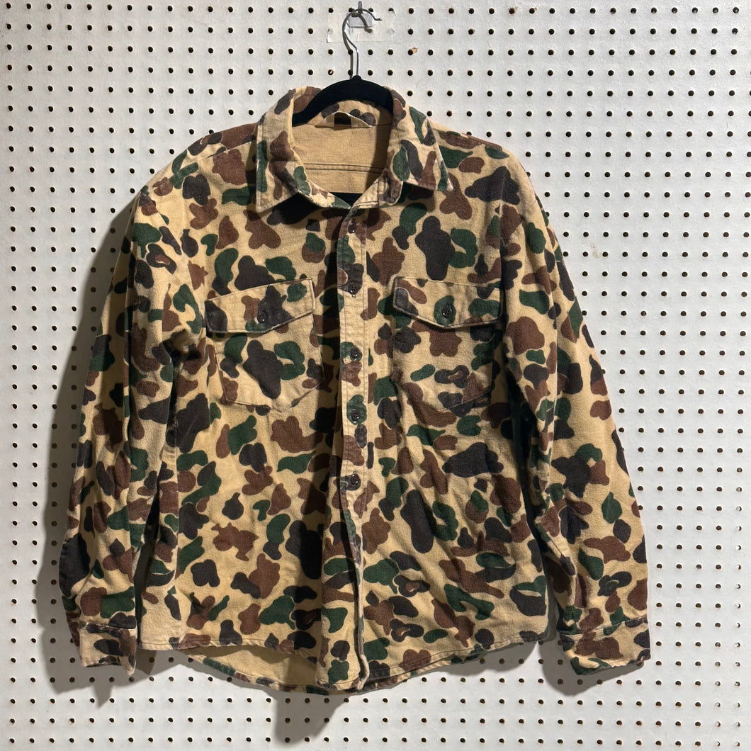 80's Duxbak Old School Camo Chamois Shirt (XL)🇺🇸 Camoretro