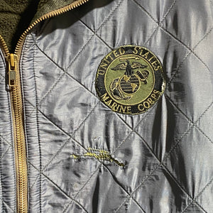McAlister Quilted Zip-Up w/ USMC Patches (XXL)