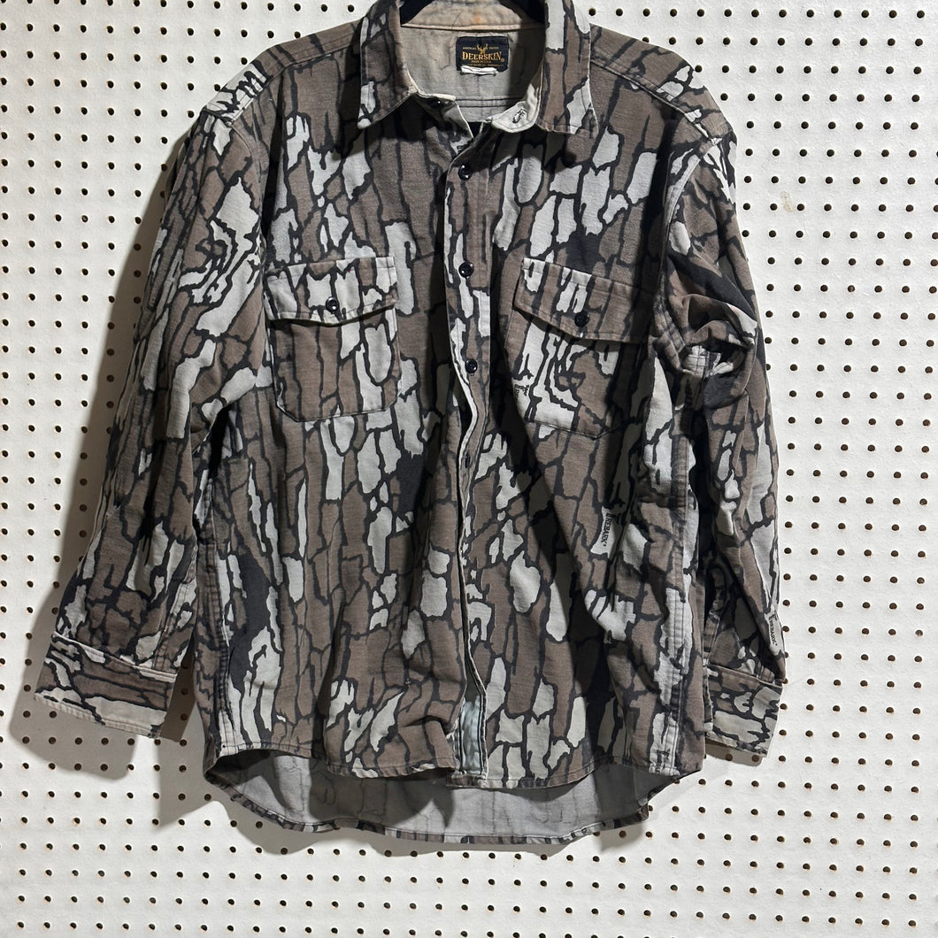 80's Deerskin Trebark Chamois Shirt (L)🇺🇸 – Camoretro