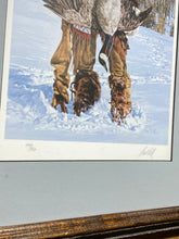 Load image into Gallery viewer, 1992 Paul Calle Hunter of Geese Signed #449/950 Framed Print (15.25”x19.25”)