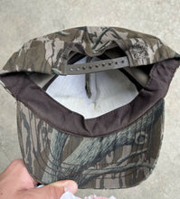 Load image into Gallery viewer, Vintage TK &amp; Mike Outdoors Treestand Camo Autographed Snapback