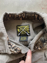 Load image into Gallery viewer, Vintage Scottish Greys Mossy Oak Treestand Camo Shirt (XL)