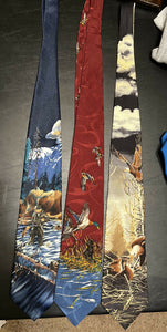 Vintage outdoorsman necktie bundle
