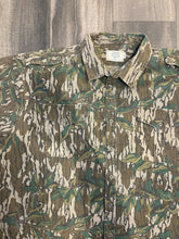Load image into Gallery viewer, 1990’s Mossy Oak Greenleaf Camo Short Sleeve Strap Shirt (2XL)