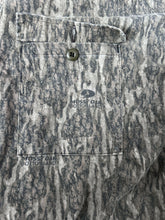 Load image into Gallery viewer, Mossy oak bottomland camo hunting pants made in USA vintage 80s 90s men’s size XL Tall