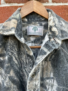 Vintage OG mossy oak breakup Camo button up shirt