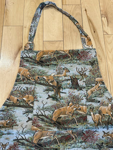 Whitetail Deer Apron For Cooking Baking Grilling - Buck Doe