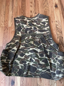 トップス carhartt camo duck hunter camo vest 80s Carhartt vintage 80's duck camo hunting vest corduroy shoulders
