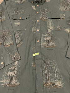 Mossy Oak Companions Deer Stand Button Down Shirt (XXL)