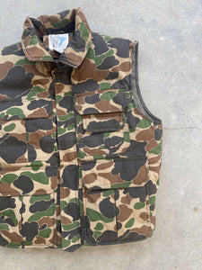 Vintage Trophy Club Duck Camo Vest (M)