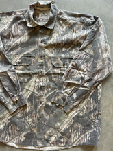 Load image into Gallery viewer, Vintage Faded Mossy Oak Shadow Branch Camo Button-Up Shirt (L/XL)