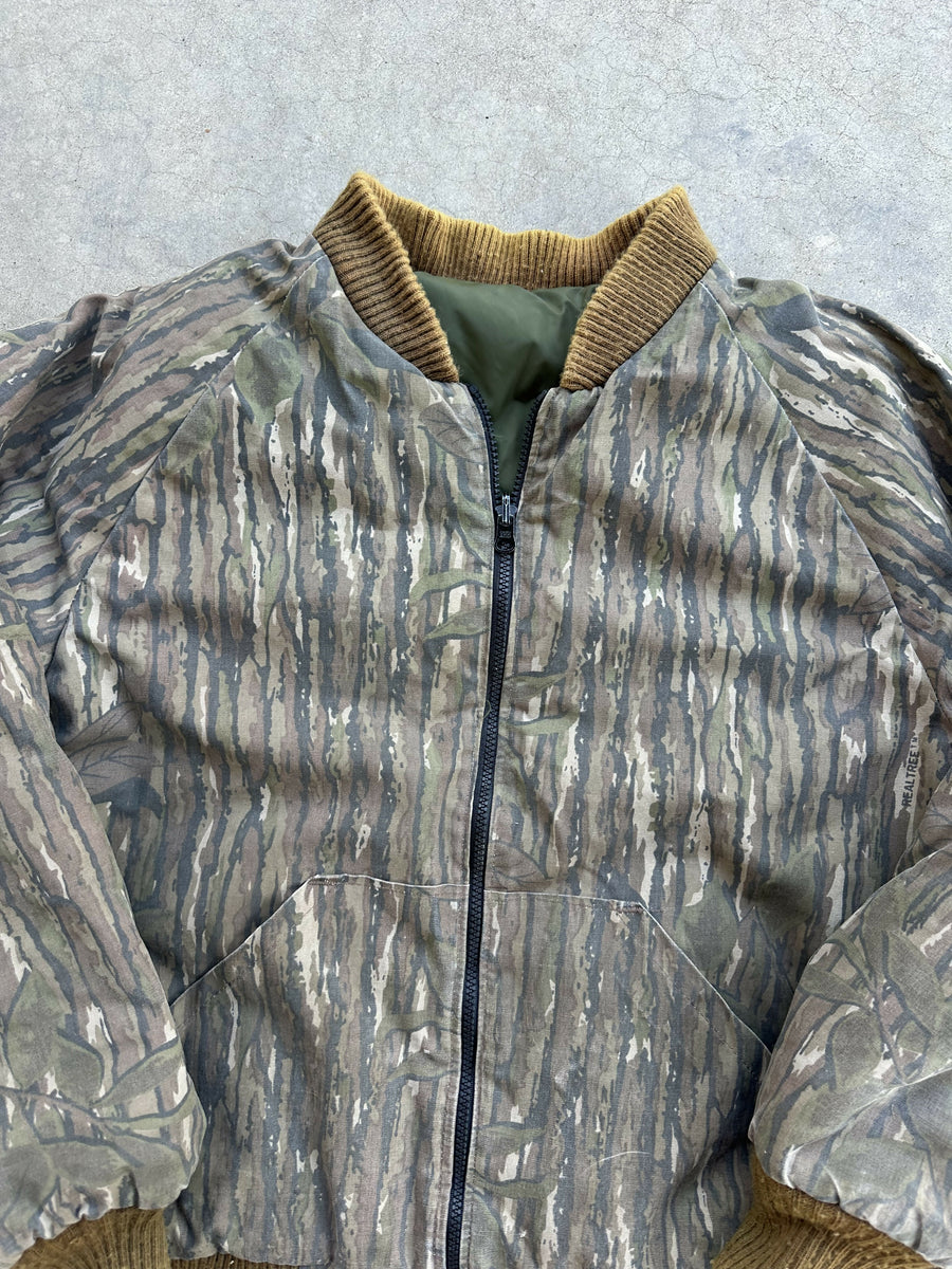 Vintage Realtree Camo Reversible Bomber Jacket (L/XL) – Camoretro
