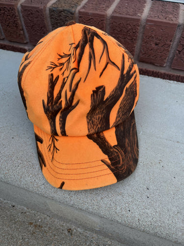 Vintage Hunters Orange Soft Fleece Snapback Cap