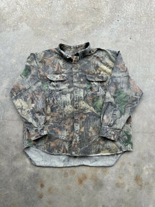 Vintage Duxback Realtree Advantage Timber Camo Button-Up (XXL)