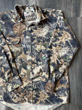 Load image into Gallery viewer, Vintage Mossy Oak Forest Floor Camo Chamois Shirt (L)