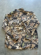 Load image into Gallery viewer, Vintage Mossy Oak Forest Floor Camo Button-Up Shirt (L)