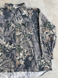 Vintage MossyOak Breakup Camo First Gen Button Up Shirt (XXL)