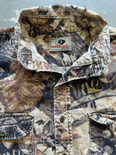 Load image into Gallery viewer, Vintage Distressed Mossy Oak Forest Floor Camo Chamois (L)