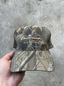 Vintage Realtree Hardwoods Camo Budweiser Outdoors Hat