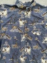 Load image into Gallery viewer, 00’s Blue Upland Game Graphics Button-Up (XXL)