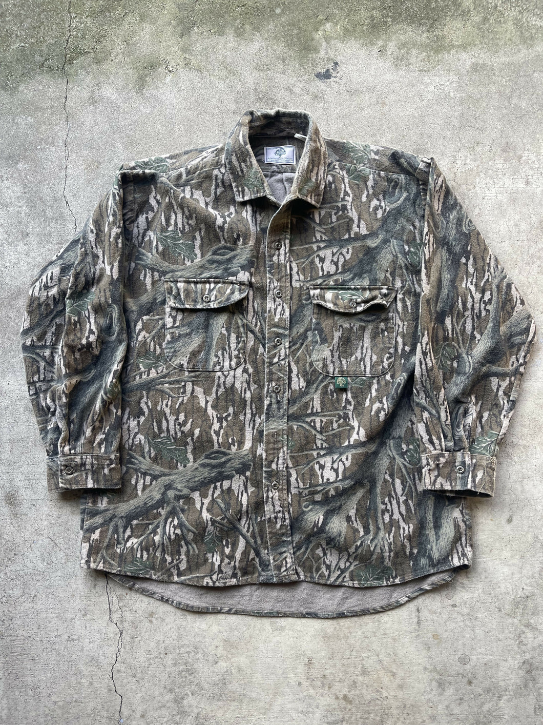 Vintage MossyOak Treestand Camo Chamois (XL)