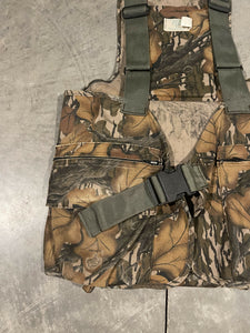 90’s Mossy Oak Fall Foliage Strap Vest w/ Seat (XL/XXL) 🇺🇸