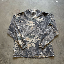 Load image into Gallery viewer, Vintage Mossy Oak Breakup Camo Mock Neck Shirt (XL)