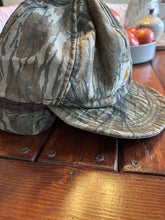 Load image into Gallery viewer, Vintage Carhartt Camo Mossy Oak Treestand bottomland Hunting Cap trapper bomber hat