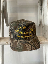 Load image into Gallery viewer, Vintage Mossy Oak Treestand Camo Custom Care Cleaners Hat