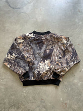Load image into Gallery viewer, Vintage Mossy Oak Breakup Camo Bomber Jacket (XL)