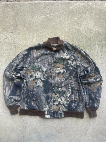 90’s MossyOak Breakup Camo Bomber Jacket (XL) 🇺🇸