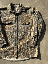 Load image into Gallery viewer, Vintage Mossy Oak Shadowgrass Chamois Button Up (L)