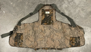 90’s Mossy Oak Fall Foliage Strap Vest w/ Seat (XL/XXL) 🇺🇸