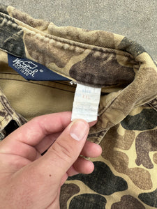 Vintage Distressed Woolrich Duck Camo Chamios (XXL)