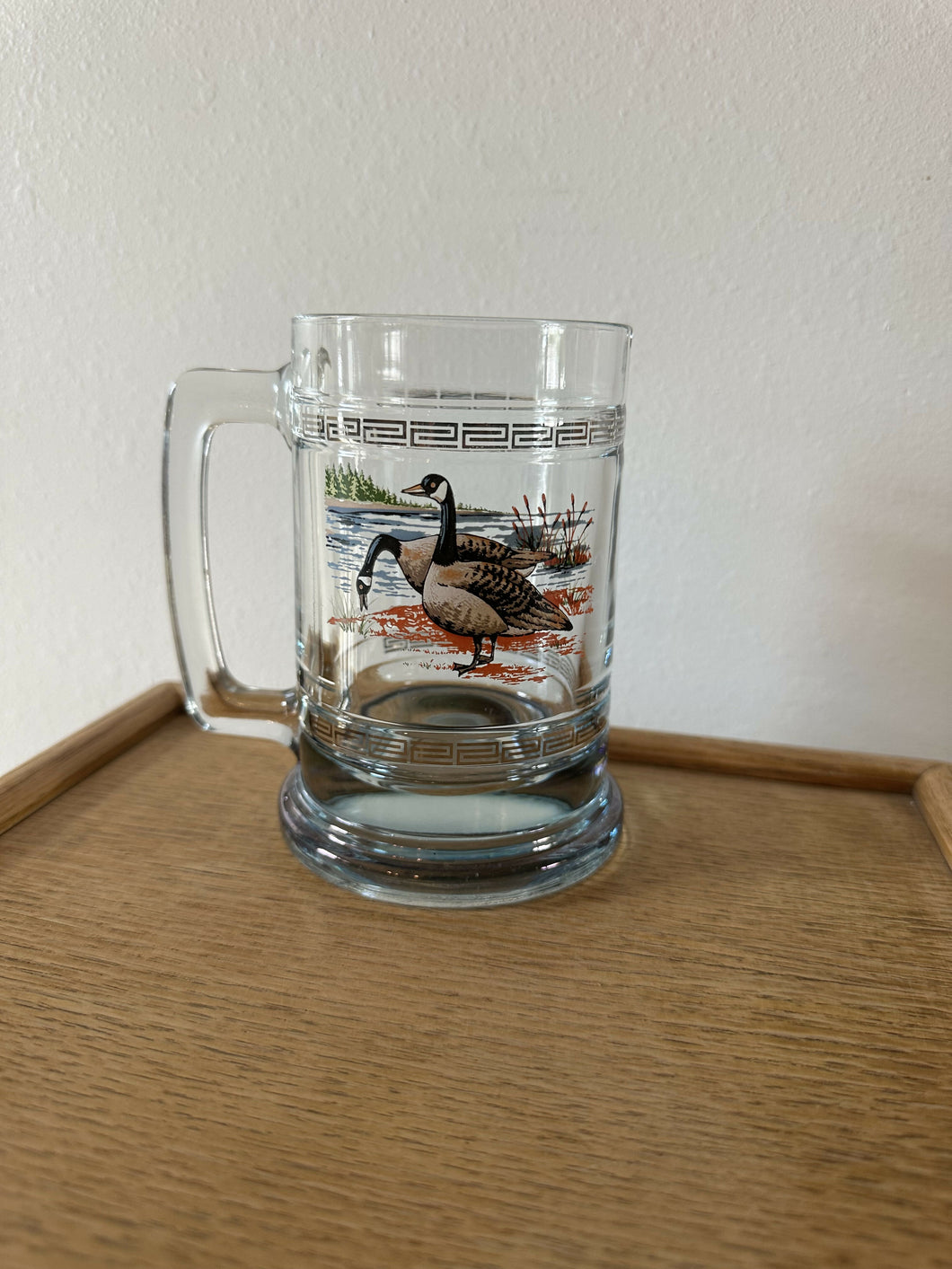 Canadian Geese Crystal Beer Glass Stein 12oz