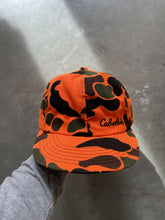Load image into Gallery viewer, Vintage Cabela’s Hunters Orange Camo Trapper Hat