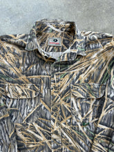 Load image into Gallery viewer, Vintage Mossy Oak Shadowgrass Chamois Button Up (M/L)