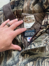 Load image into Gallery viewer, Vintage Cabela’s Mossy Oak Treestand Camo Hooded Jacket (XL)