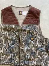 Load image into Gallery viewer, Vintage Carhartt Mossy Oak Treestand Camo Bird Hunting Vest (2XL)