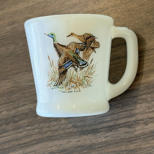 Vintage Fire-King Coffee Mug Mallard Duck 6 oz Cup