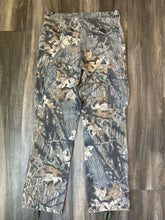 Load image into Gallery viewer, Vintage Mossy Oak Breakup Camo Adjustable Waist Chamois Pants (M)