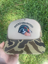 Load image into Gallery viewer, Vintage Duck Camo Ducks Unlimited Wood Duck Hat