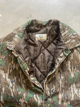 Load image into Gallery viewer, Vintage Mossy Oak Greenleaf Camo Insulated Bomber Jacket (L)