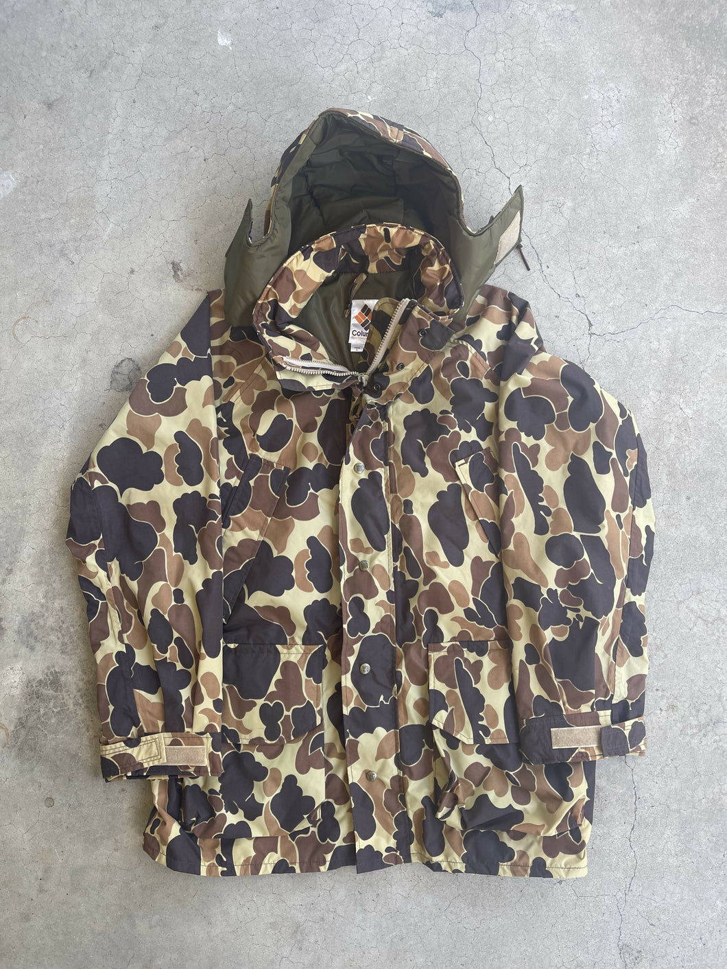 Vintage Columbia Duck Camo Wader Jacket (L)