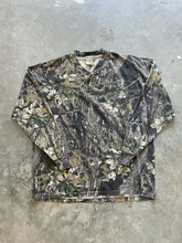 Load image into Gallery viewer, Vintage Mossy Oak Breakup Camo Henley Shirt (2XL)