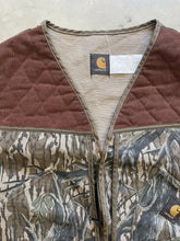 Load image into Gallery viewer, Vintage Carhartt Mossy Oak Treestand Camo Bird Hunting Vest (2XL)