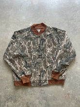 Load image into Gallery viewer, Vintage Mossy Oak Treestand Camo Bomber Jacket (L)